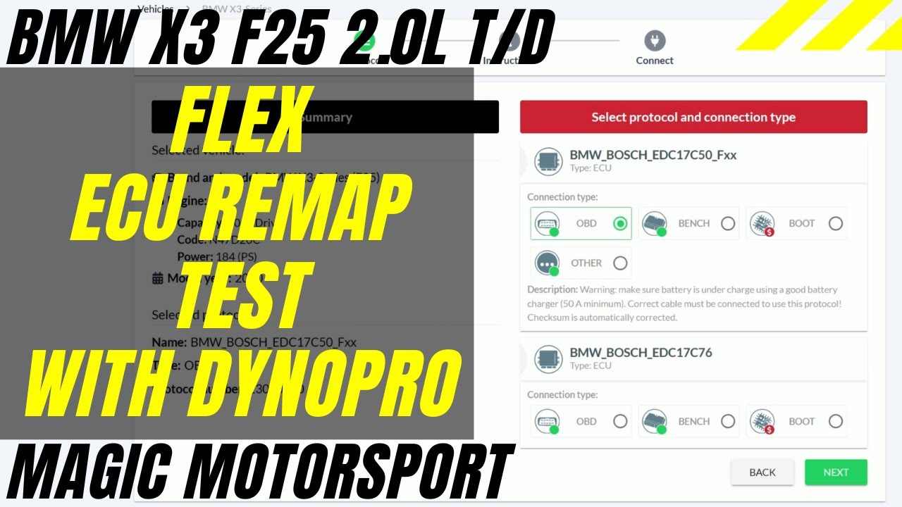 Flex by Magic Motorsport - ECU remap test on a BMW X3