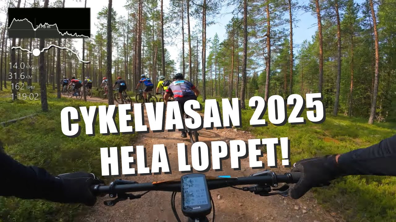 Cykelvasan 90, 2025. 95km från startled 12. Hela racet!