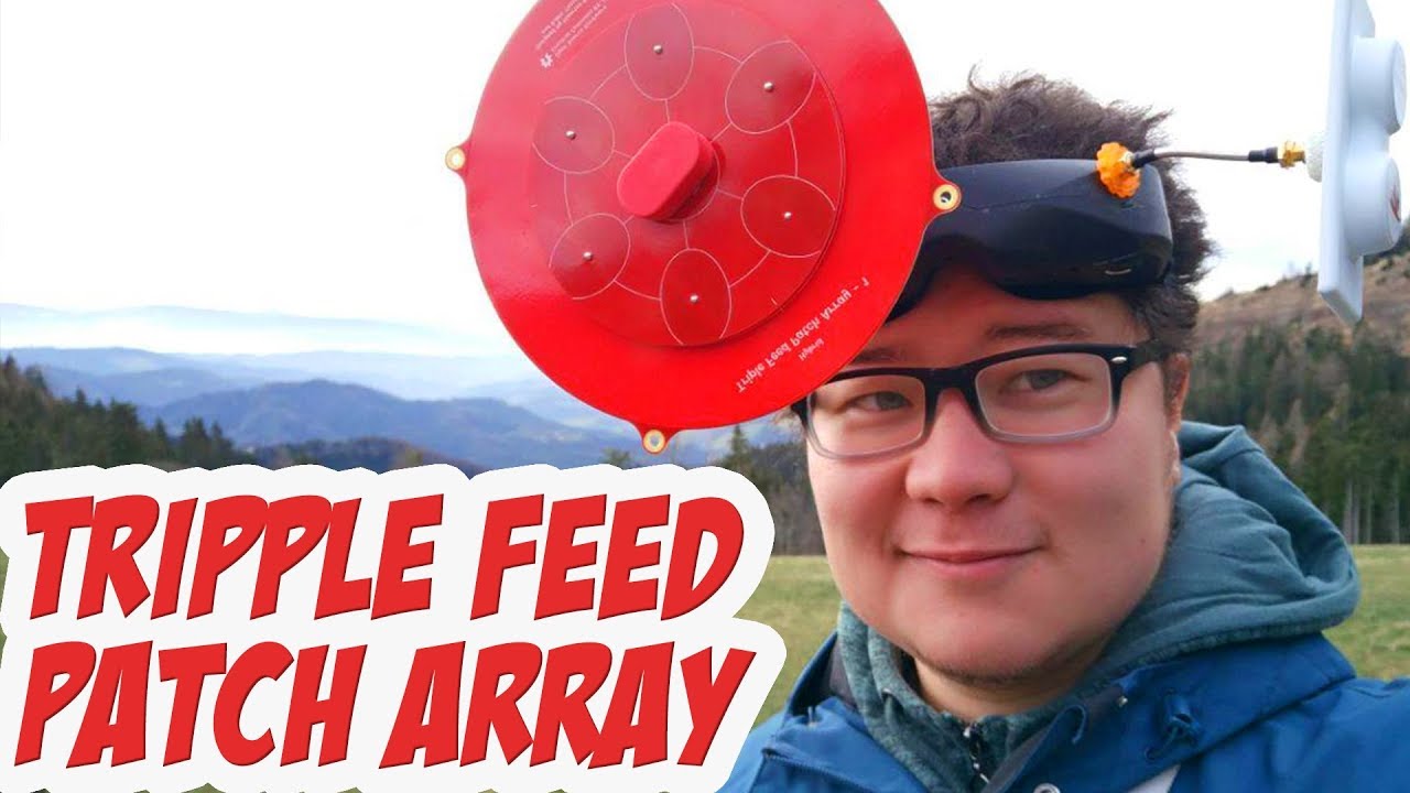 ☀ Вот это ЛОПУХ! Тестируем огромный патч на 200мВт! [Tripple Feed Patch Array]