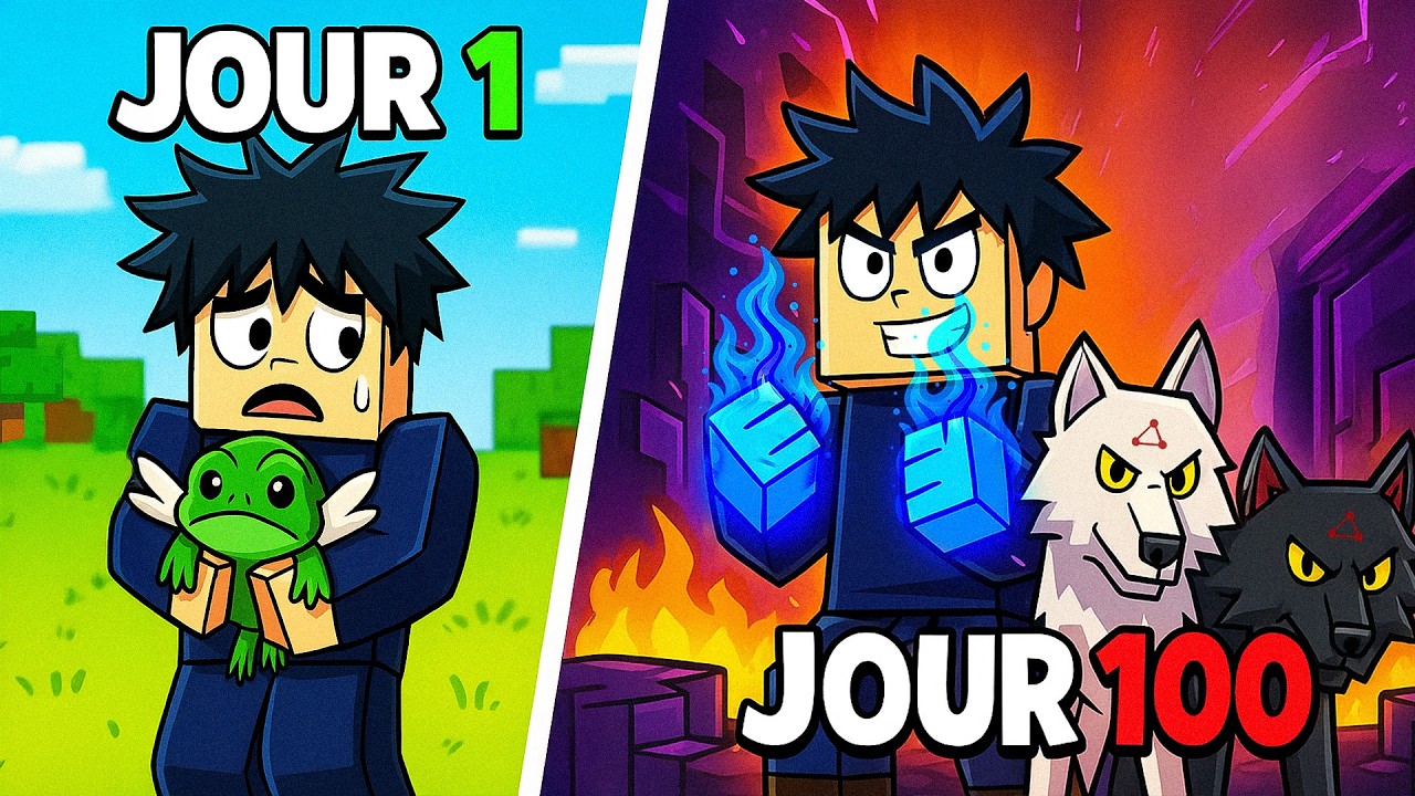 SURVIVRE 100 JOURS DANS MINECRAFT JUJUTSU KAISEN !