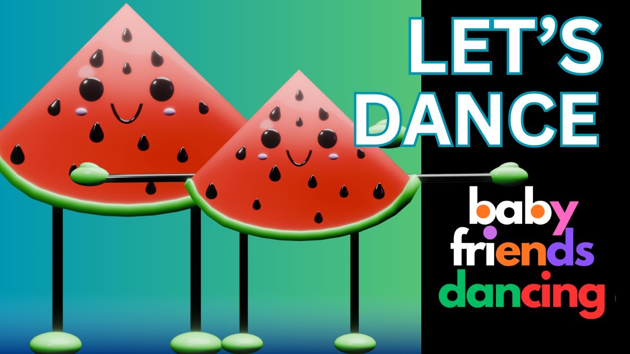 🍉 Happy Watermelon Dance Party! | Funny Fruit Animation (4 Minutes)