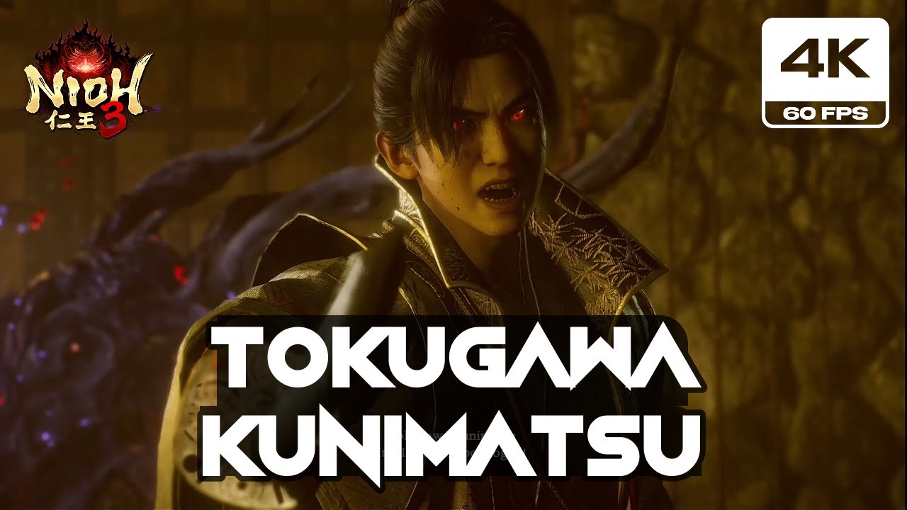 Nioh 3 - Tokugawa Kunimatsu Boss Fight (4K 60FPS)