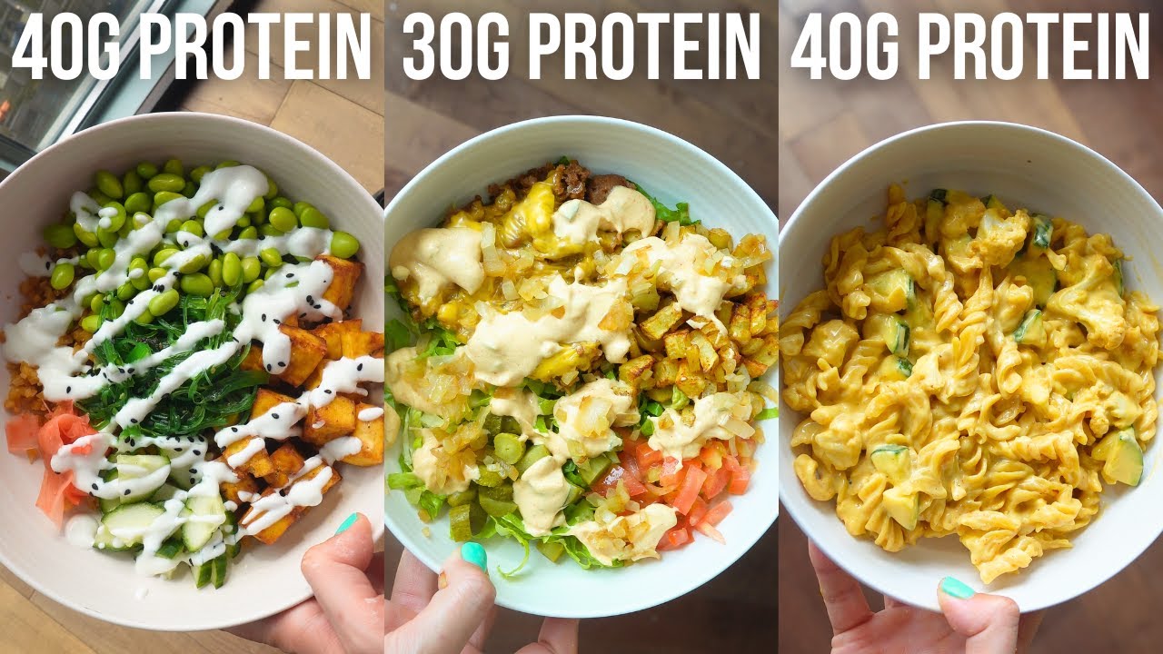 4 High Protein Meals With 400 Calories Each (30-40g Protein!)