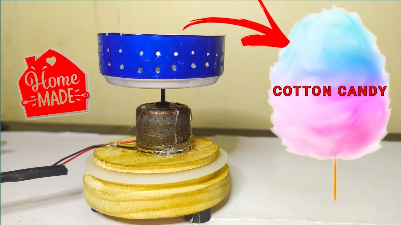 How To Make Cotton Candy 🍬 At Home