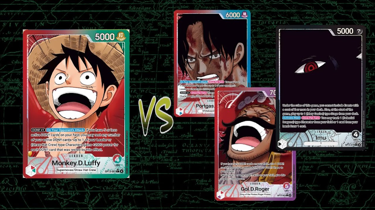 RG Luffy vs Roger, Ace & Imu – Testing Strength in OP-13 Seas