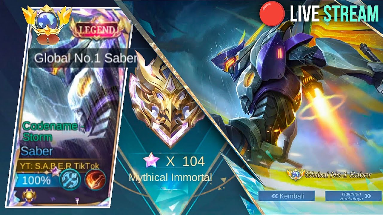 LIVE STREAM PUSH TOP GLOBAL SABER MABAR VIP