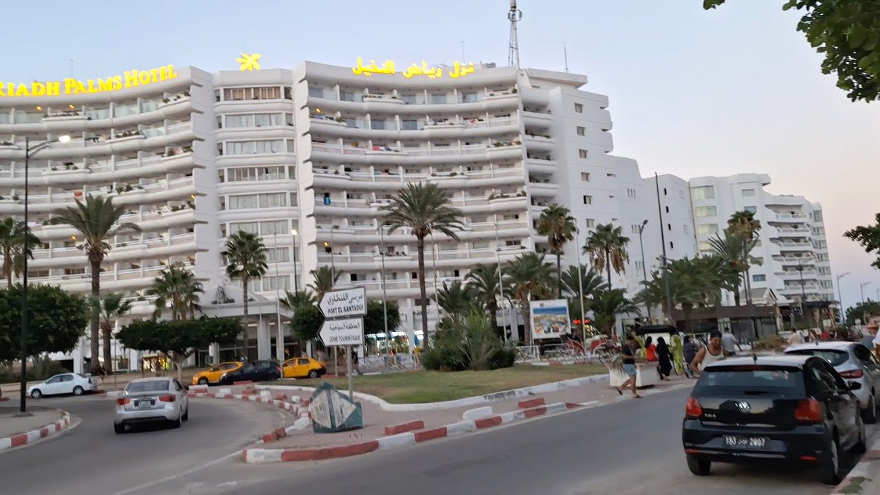 Walking Tour in the street of sousse Tunisia | جولة مشي في سوسة: بانوراما → بوجعفر 