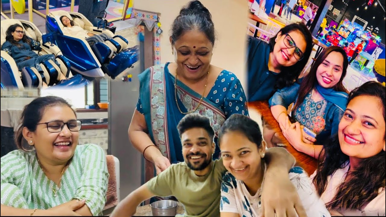 Real Surat ki vibe aaj sab ne li ! mama ne kiya spoil ! Massage karvaya sab ne ! 