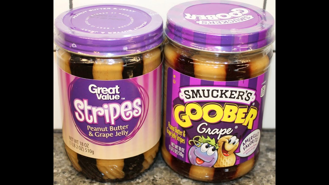 Smucker’s Goober vs Great Value Stripes Peanut Butter & Grape Jelly Blind Taste Test