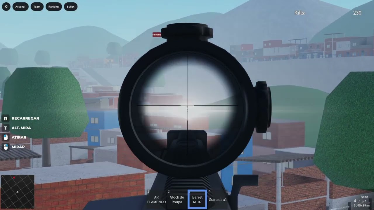 mais um video de troca de tiro no roblox