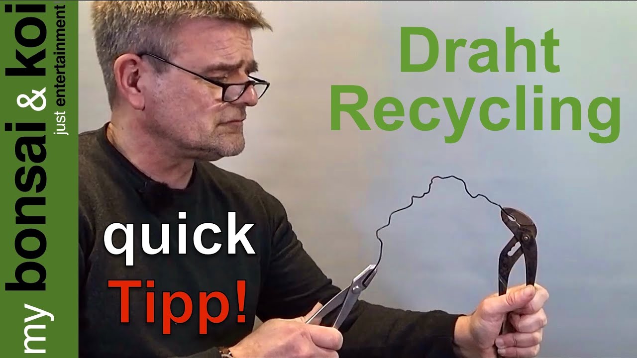 Bonsai - quick Tipp - Draht Recycling