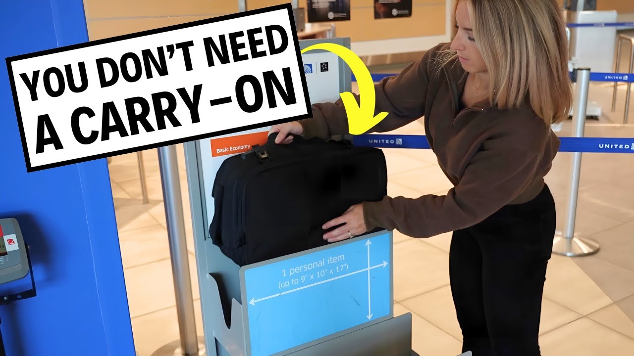 How to Pack a Personal Item Only for Budget Airlines (7+ days in an under the seat bag)