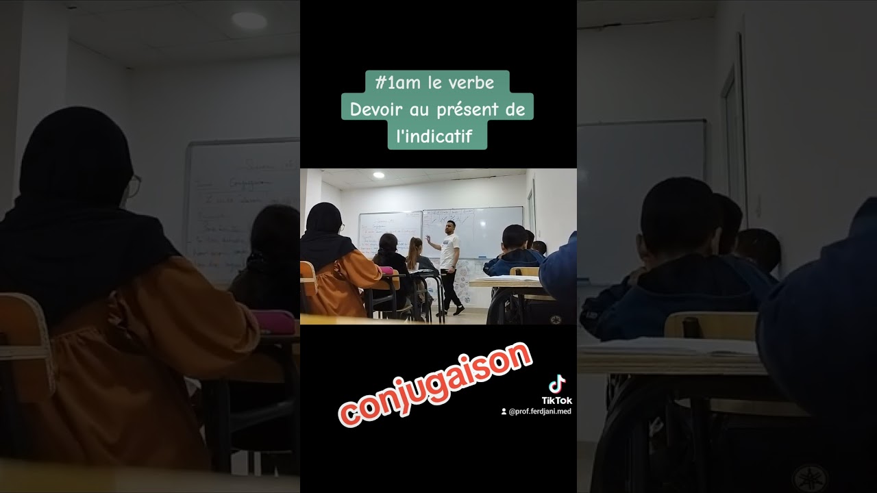 le verbe devoir au présent de l'indicatif