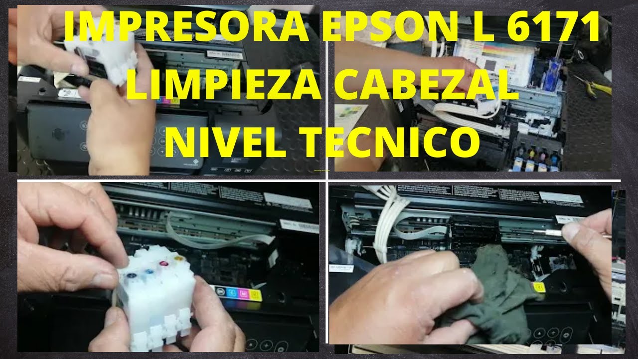 IMPRESORA EPSON L 6171 DESTAPADO CABEZALES NIVEL TECNICO ASI SE TRABAJA