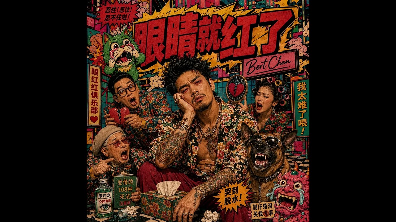 眼睛就红了