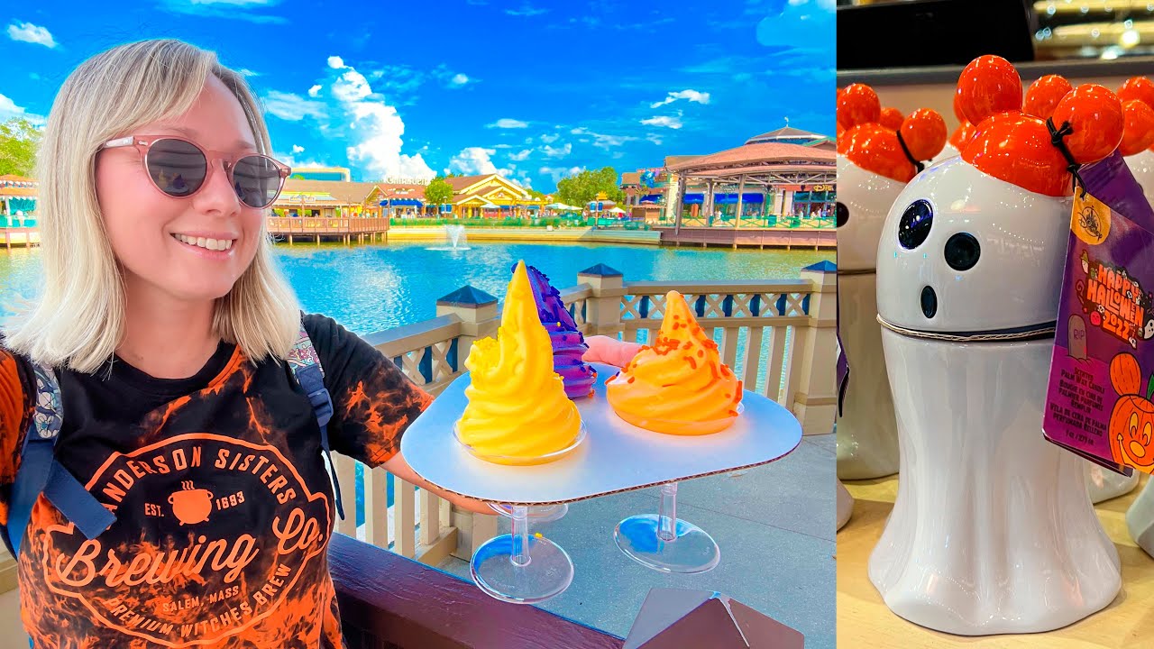 Disney Springs NEW Hocus Pocus Dole Whip Flight + Jock Lindsey's Hangar Bar, NEW Food, Drinks, Merch