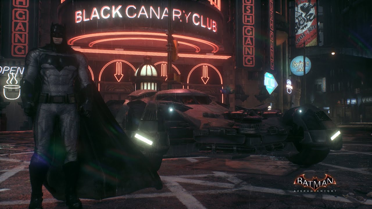 Batman: Arkham Knight | BvS Ben Affleck Suit And Batmobile Free Roam Gameplay