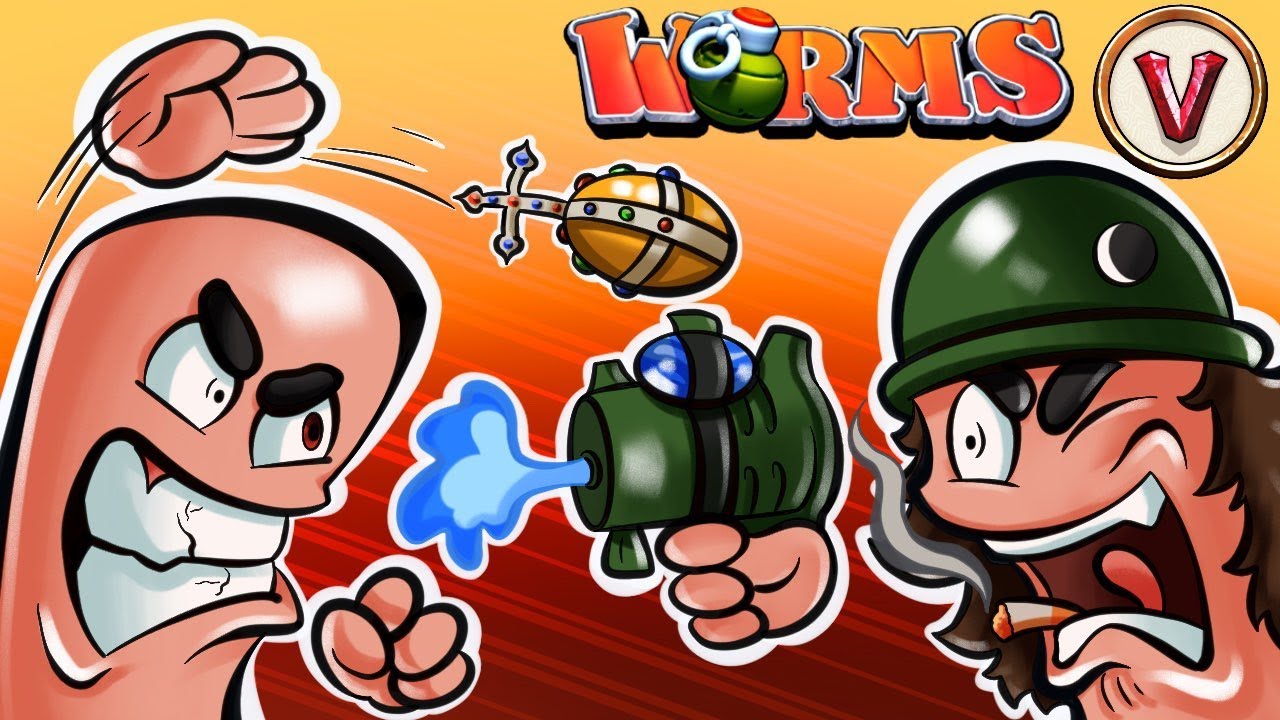 Кто самый солёный червяк? | VERTiiGO против Мистера Луны | Worms: Revolution