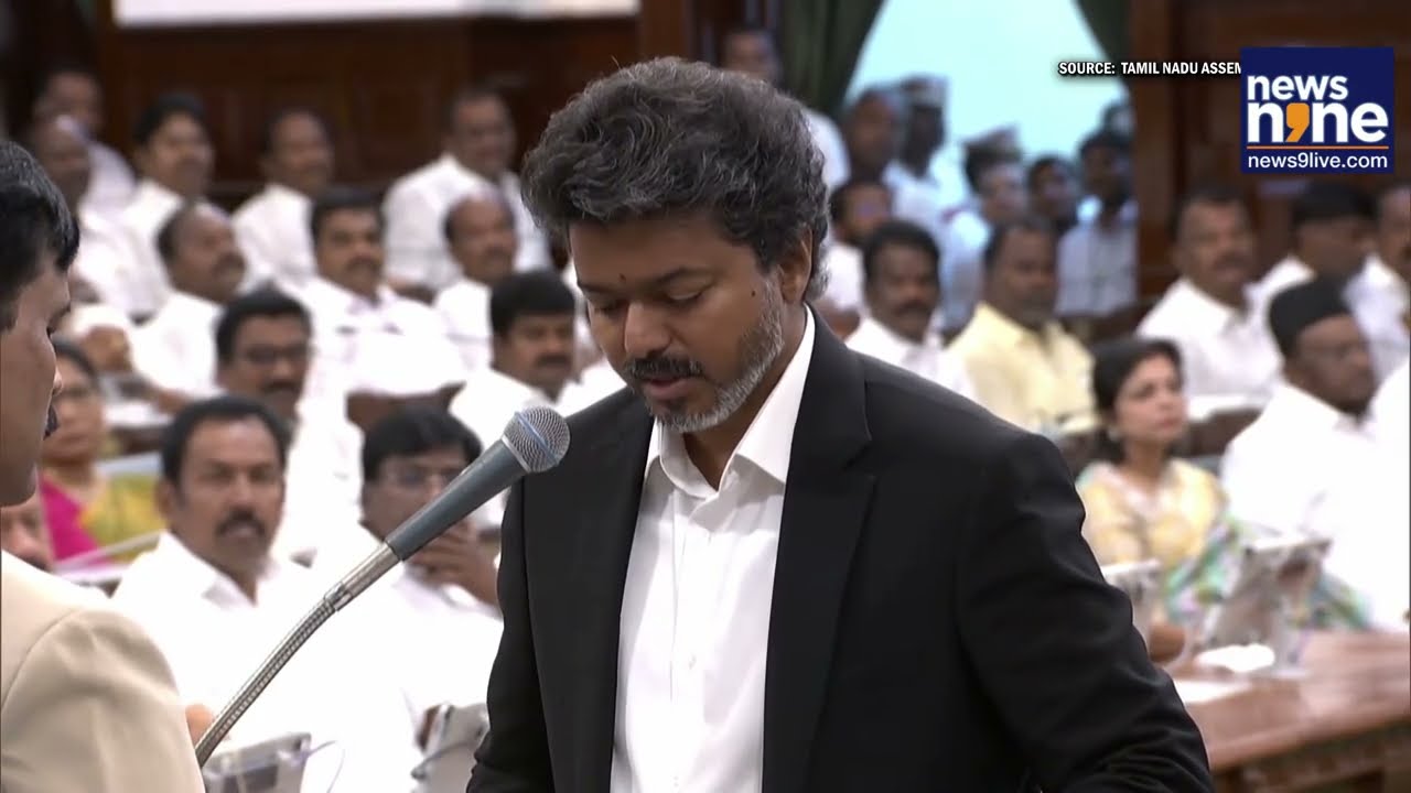 TN CM C Joseph Vijay Takes Oath as MLA at Tamil Nadu Secretariat