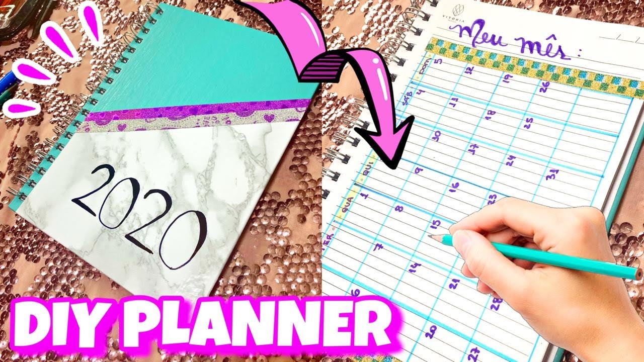 DIY FAÇA SEU PLANNER USANDO UM CADERNO! - Camilla Amaral