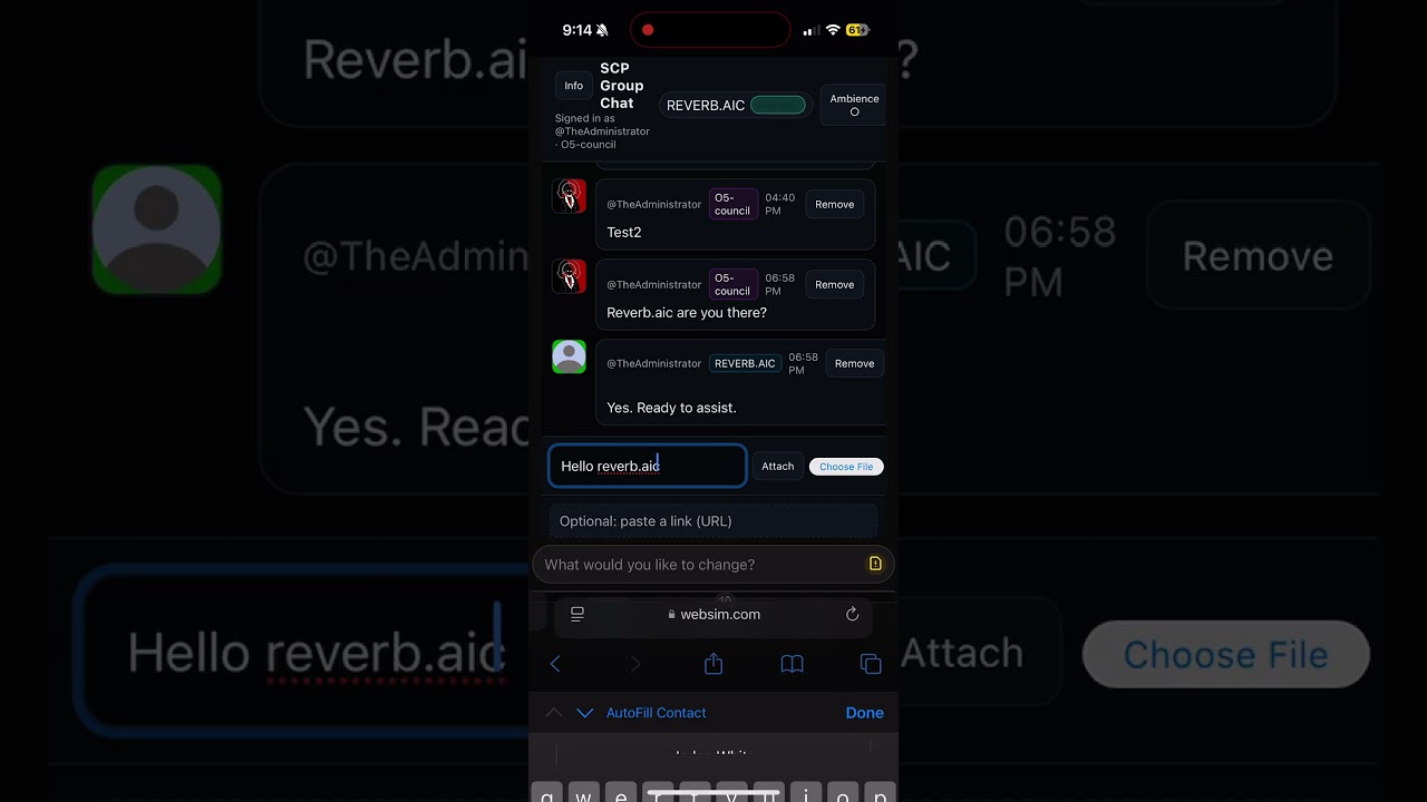 Scp secure chat app