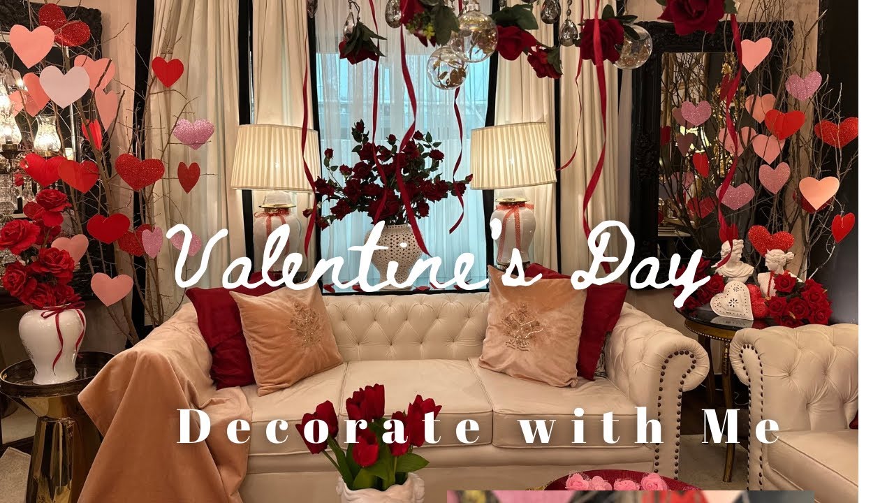 2025 Valentine’s Day Decorate with Me | Easy & Creative Decor ideas | Living room Makeover