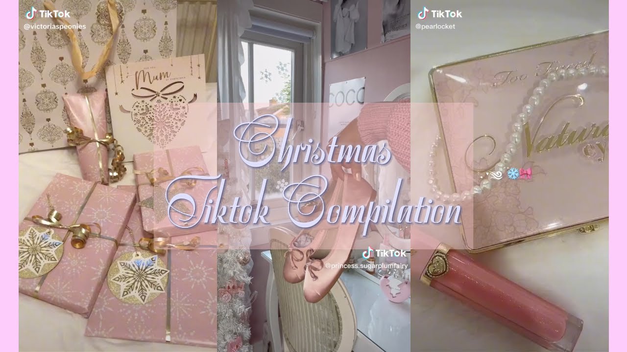 christmas | coquette | pinkmas | sugar plum fairy aesthetic tiktok compilation pt.2