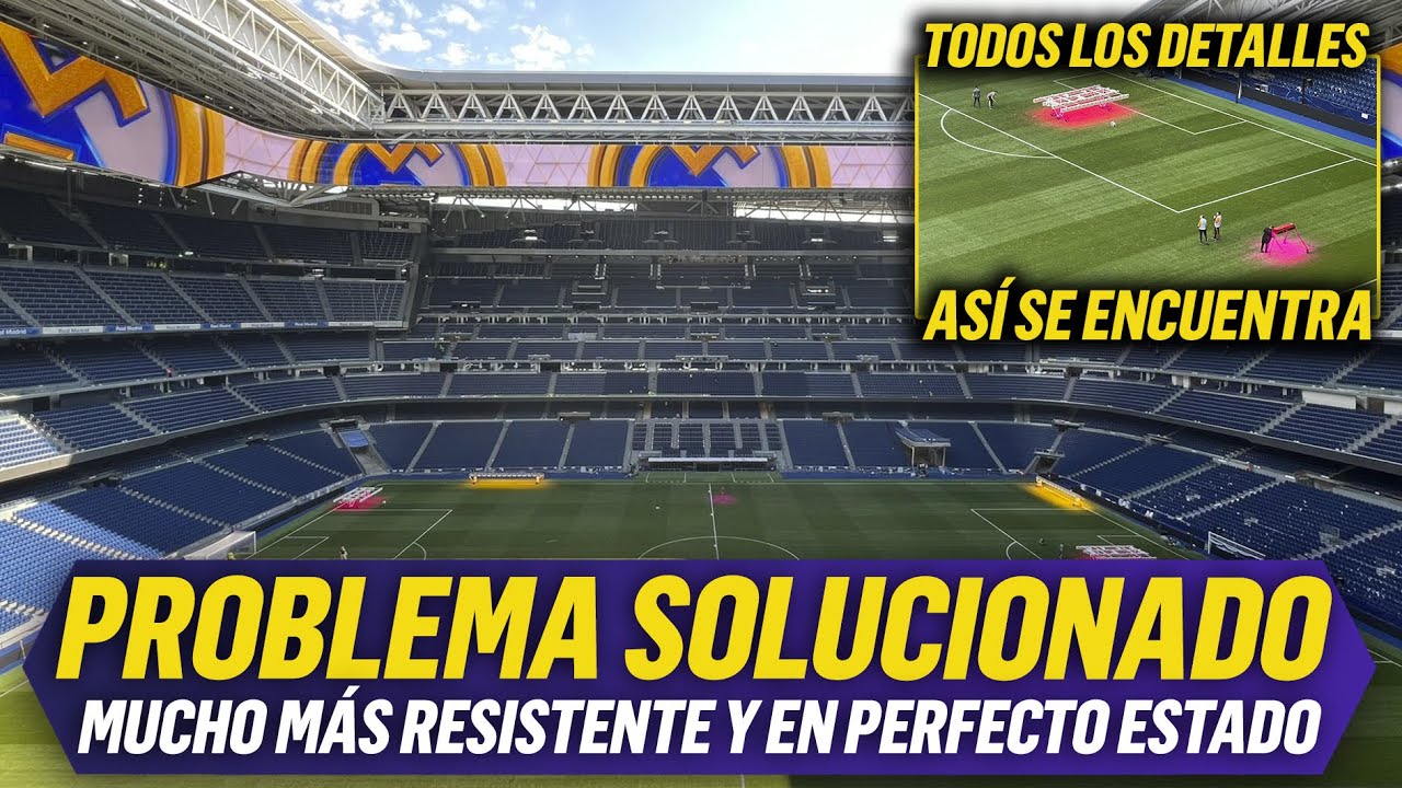 🌱 ASÍ SE ENCUENTRA el CÉSPED del SANTIAGO BERNABÉU, el HIPOGEO FUNCIONA PERFECTAMENTE
