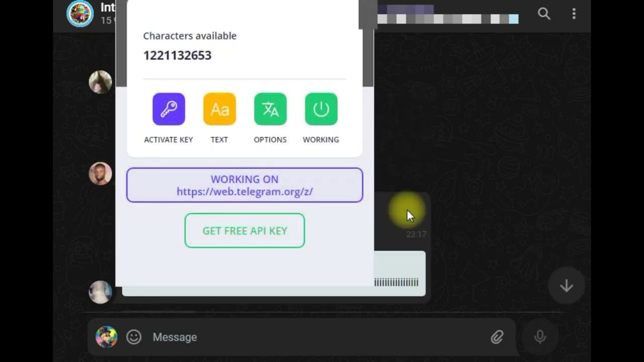Chrome Extension - Telegram Translation