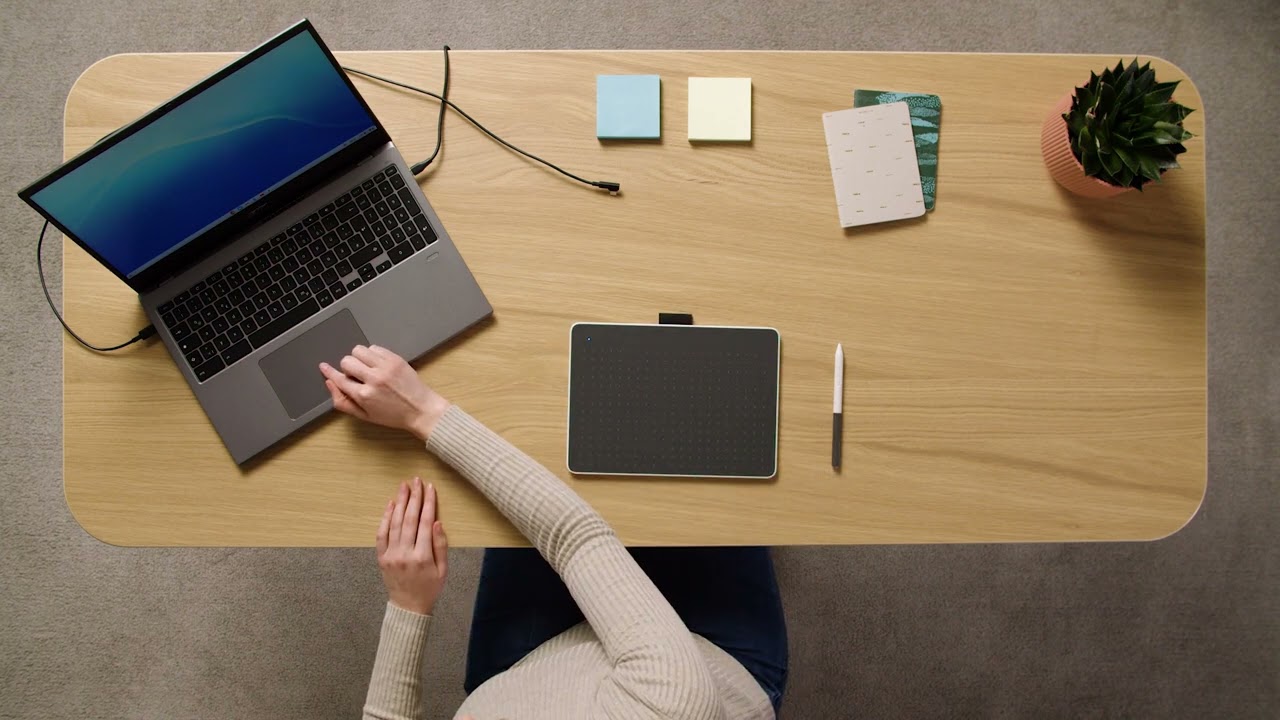 ワコム | Wacom One ペンタブレットの使い方：16- Chromebook との接続方法