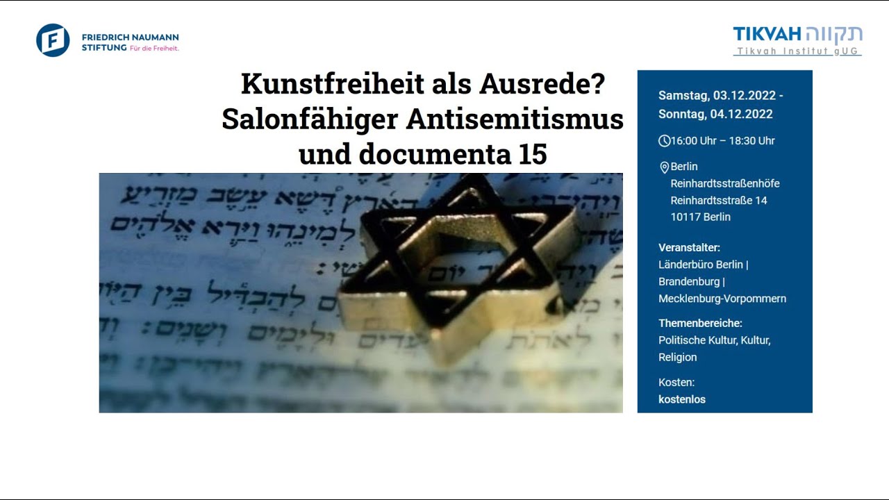 Kunstfreiheit als Ausrede? Salonfähiger Antisemitismus und documenta 15
