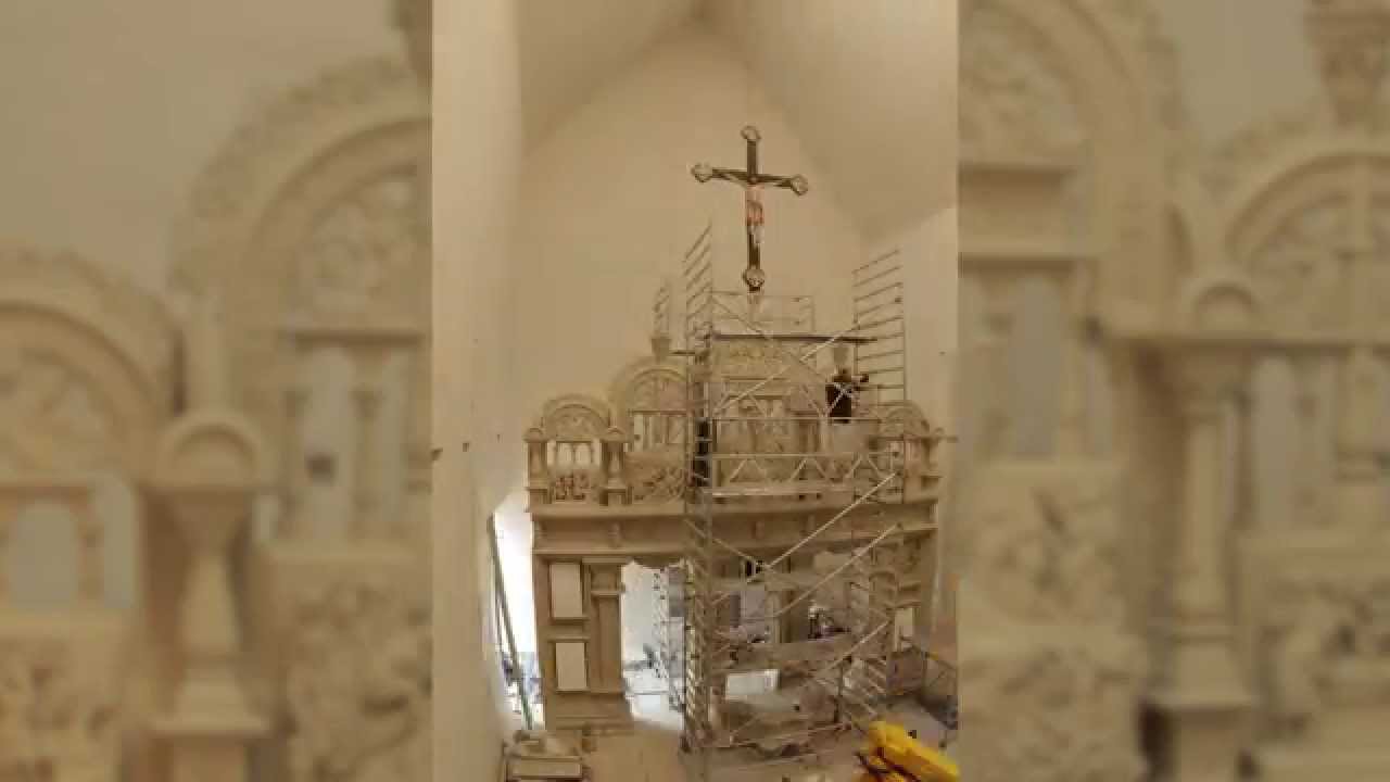Zeitraffer-Film: Aufbau des Renaissance-Lettners im Dommuseum Hildesheim