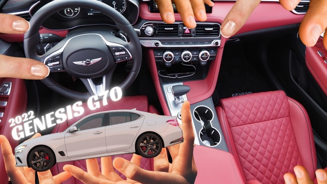 2022 Genesis Genesis G70: Pressing All Buttons Inside (ASMR Natural Sound Only)