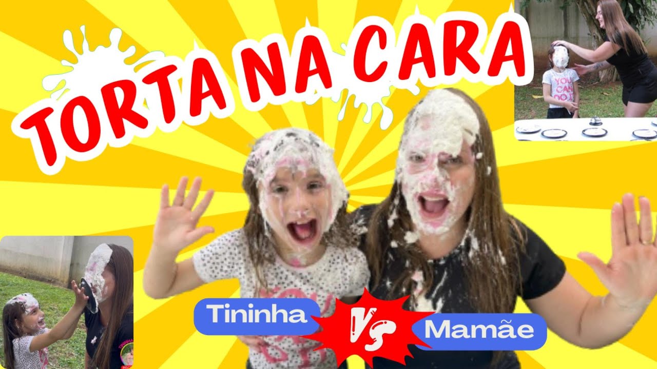 Torta na cara Desafio Mãe e Filha 😱😬🫣#diversaoemfamilia #aprender #aprenderbrincando #viralvideo