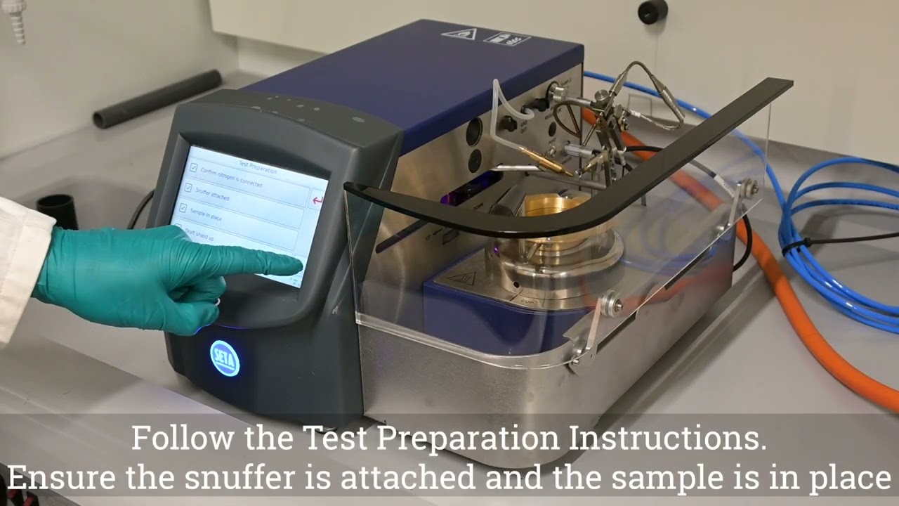 Seta C-92 Automatic Cleveland Flash and Fire Point Test Demonstration