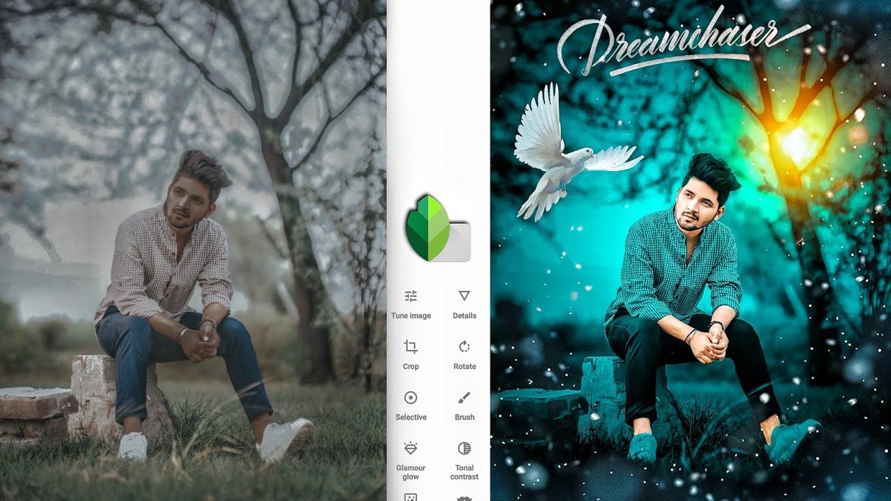Snapseed dark glow tone photo editing, snapseed best photo editing in tamil, photo editing tamil
