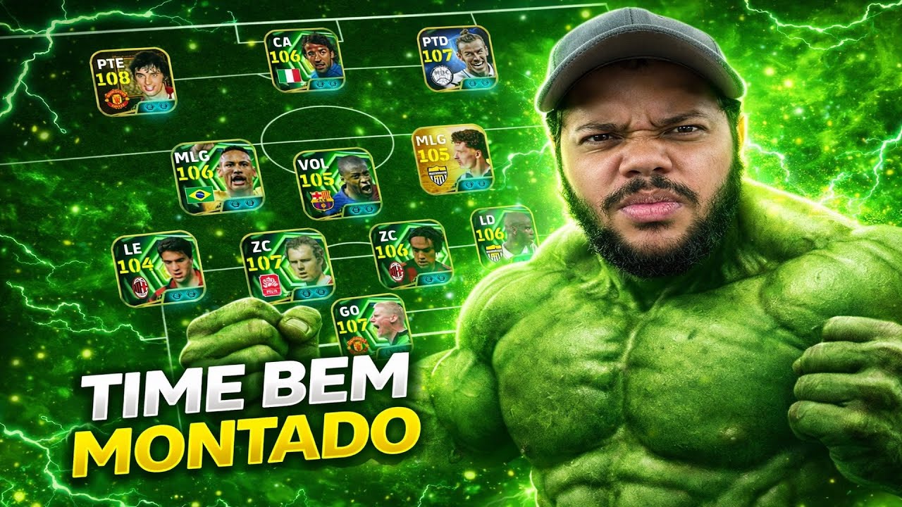 Esse time ficou muito bem montado 😍 para jogar no Efootball Mobile 