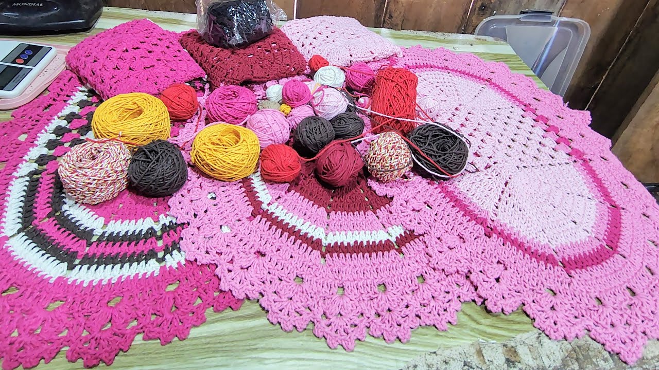  #cofredassobrinhas2026 côr do mês Rosa quanto de sobrinhas sera q guardei @Biacrocherotina  