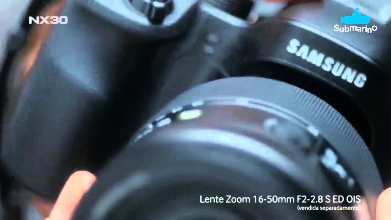 C&acirc;mera Digital Semi-Profissional Samsung Smart NX30 20.3MP - Submarino.com.br