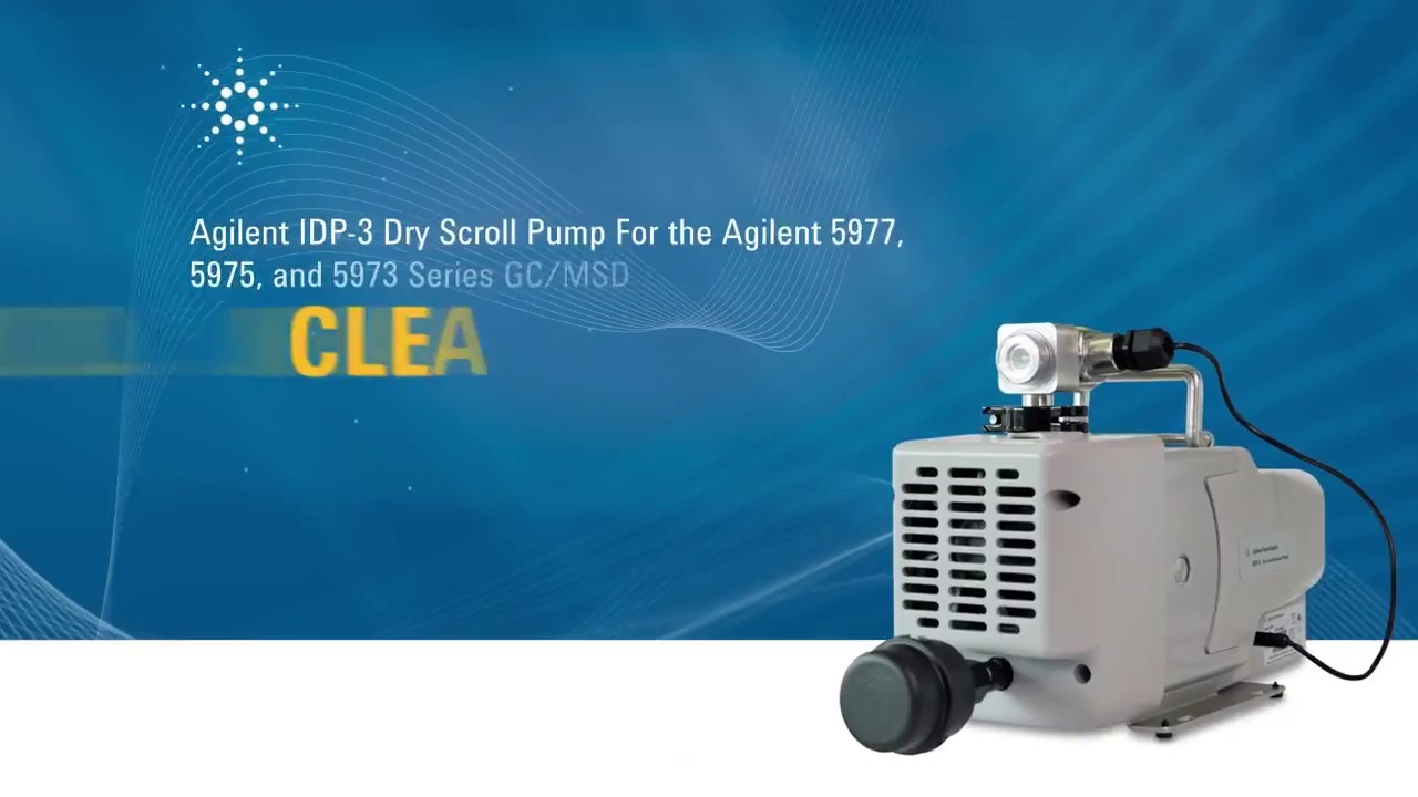 Agilent IDP 3 Dry scroll pump for 597x series GC MSD  Maintenance Video