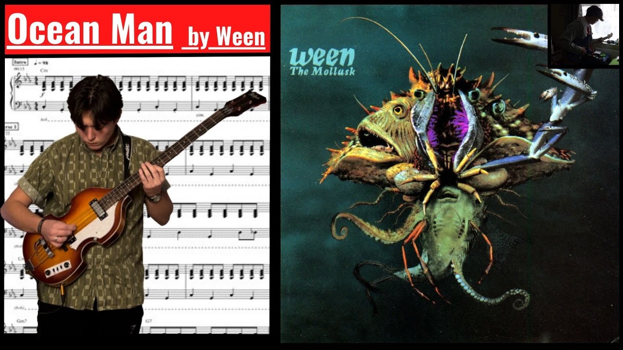Ocean Man by Ween (Bass cover with Tab)
