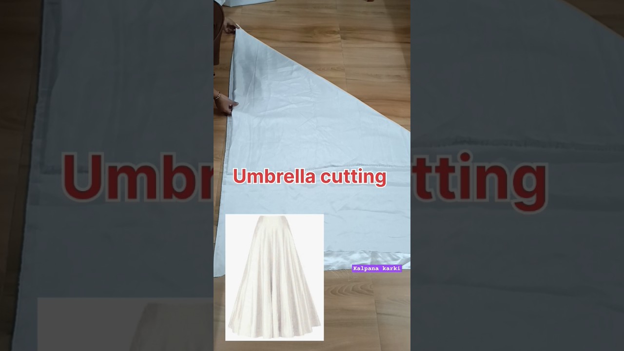 Umbrella cutting #sewingtutorial #imaginationboutique #umbrellacut #satinskirt #skirtcutting #sewing