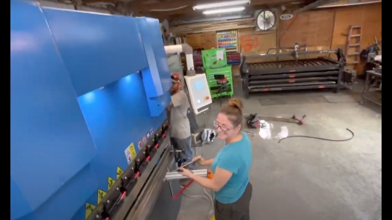 The largest single phase CNC Press Brake available.  69ton - 5ft wide