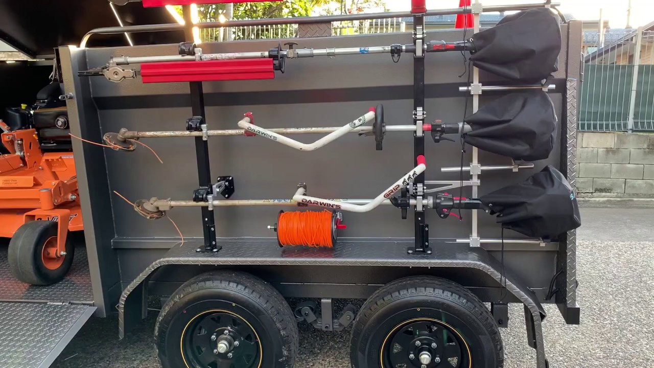 BJs 2020 Lawn Care Trailer set up with Equipment Defender & Ballard Gear