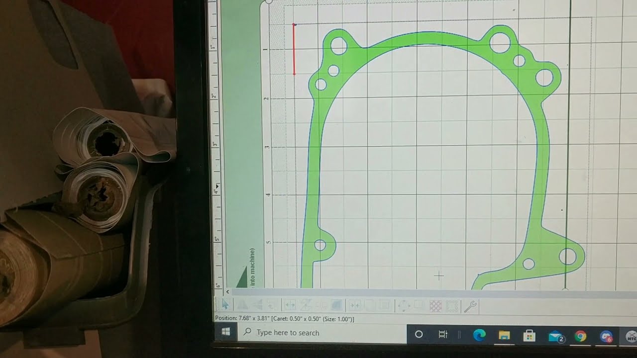 Using Cricut CRV001 to make Gaskets
