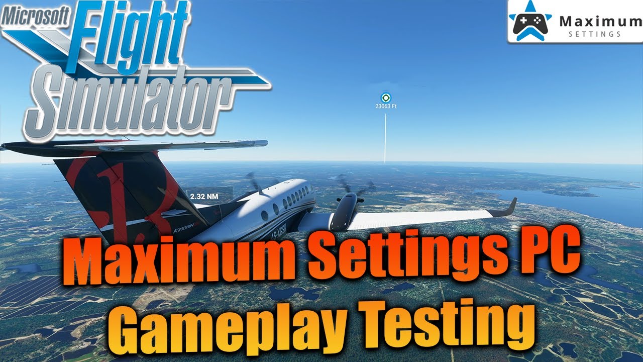Microsoft Flight Simulator - Maximum Settings Cloud PC - RTX 2080 Tier -1440p High End Settings