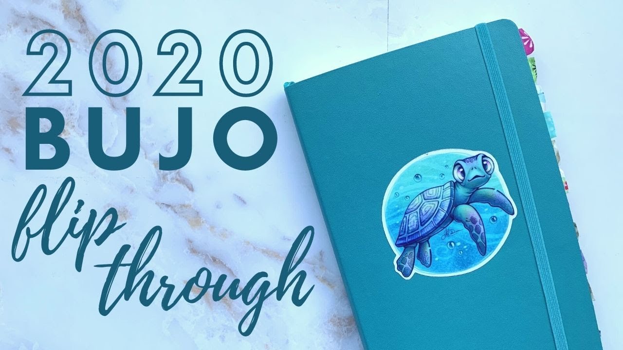 2020 Bullet Journal Flip Through | Moleskine Dotted Notebook