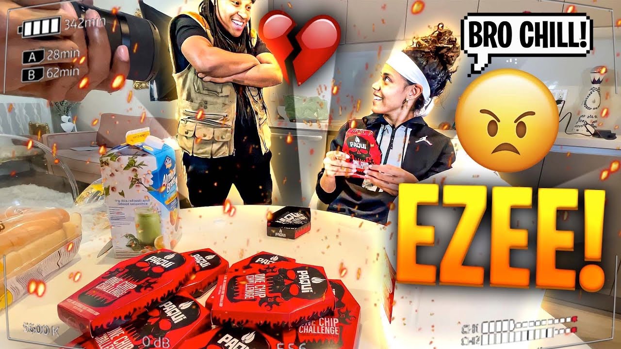 EZEE tried to kill me! Hot chip challenge *** one chip ***