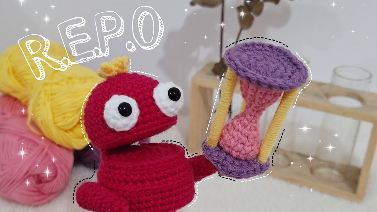 R.E.P.O 👑 corona y reloj de arena ⌛️ tutorial a crochet ❤️