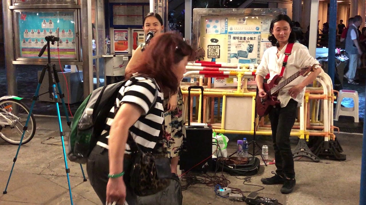 光輝歲月/讓一切隨風(Cover by 海鷗組合)@ 尖沙咀碼頭Busking 2018/06/05